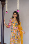 Iniya Mustard Floral Co-Ord Set (Set of 3)