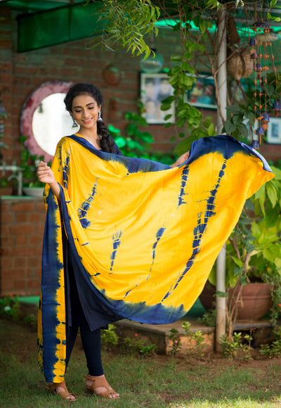 Ivanka Navy blue and yellow