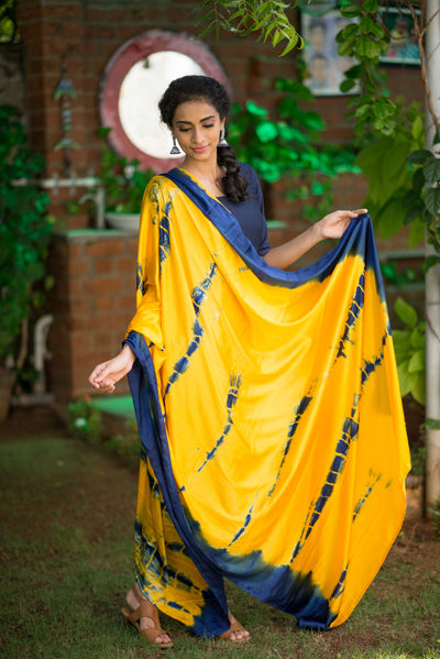 Ivanka Navy blue and yellow