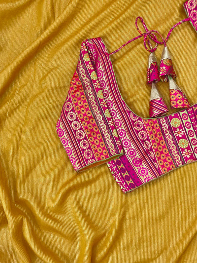 Pratiksha Rani Pink Brocade Blue