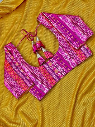 Pratiksha Rani Pink Brocade Blue